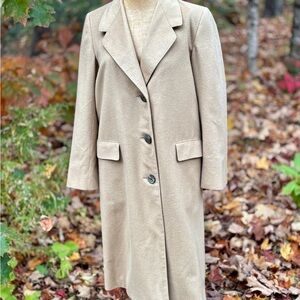 Classic Tan Cashmere Coat for Women